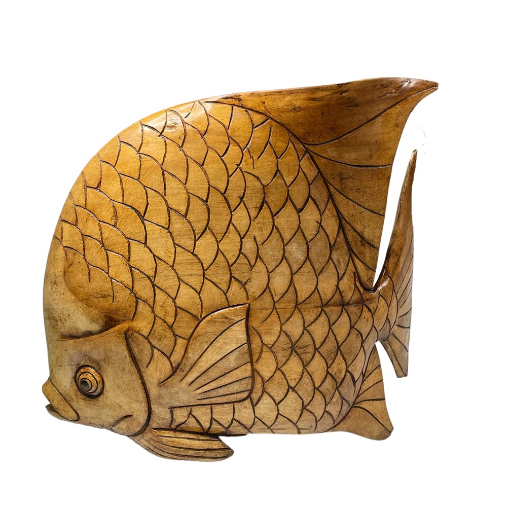 Hand Carved Happy Fish!